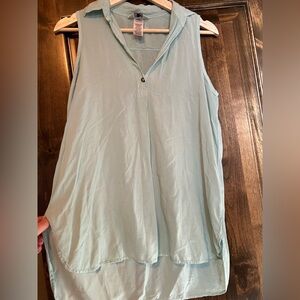 Hard Tail Sleeveless Light Blue Women's Top